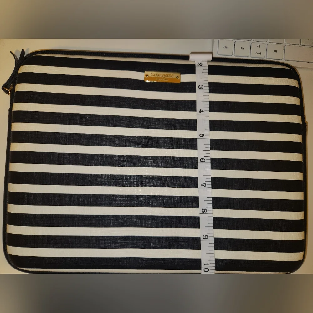 Kate Spade Black & White Laptop Sleeve